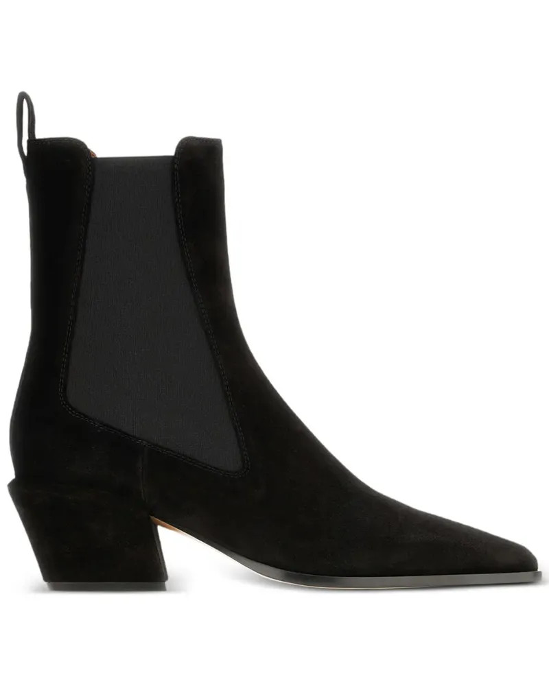Paris Texas Bettina Stiefel mit spitzer Kappe - Schwarz Schwarz