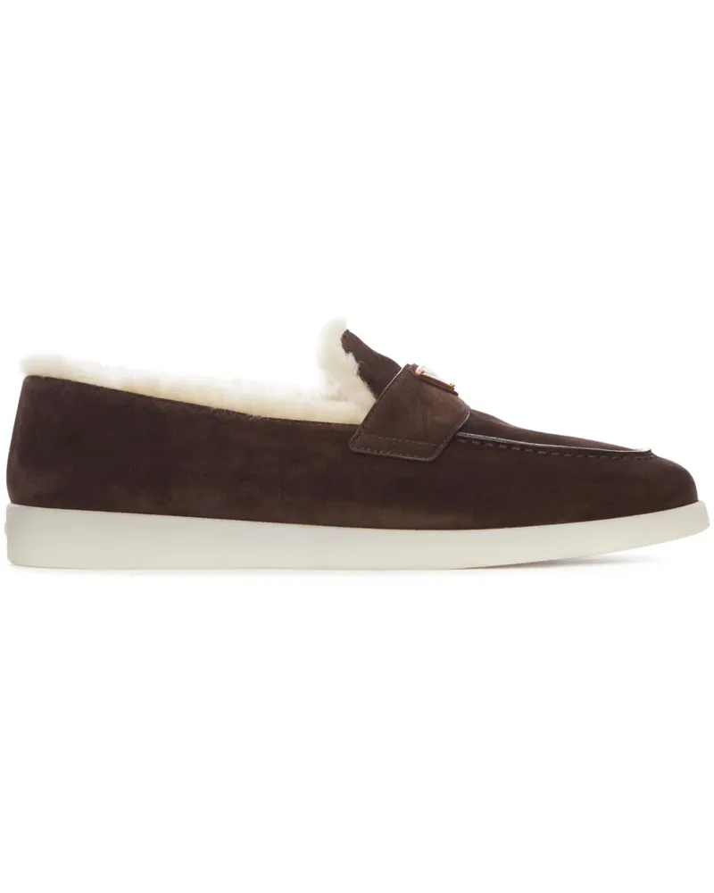 Prada Loafer aus Wildleder - Braun Braun