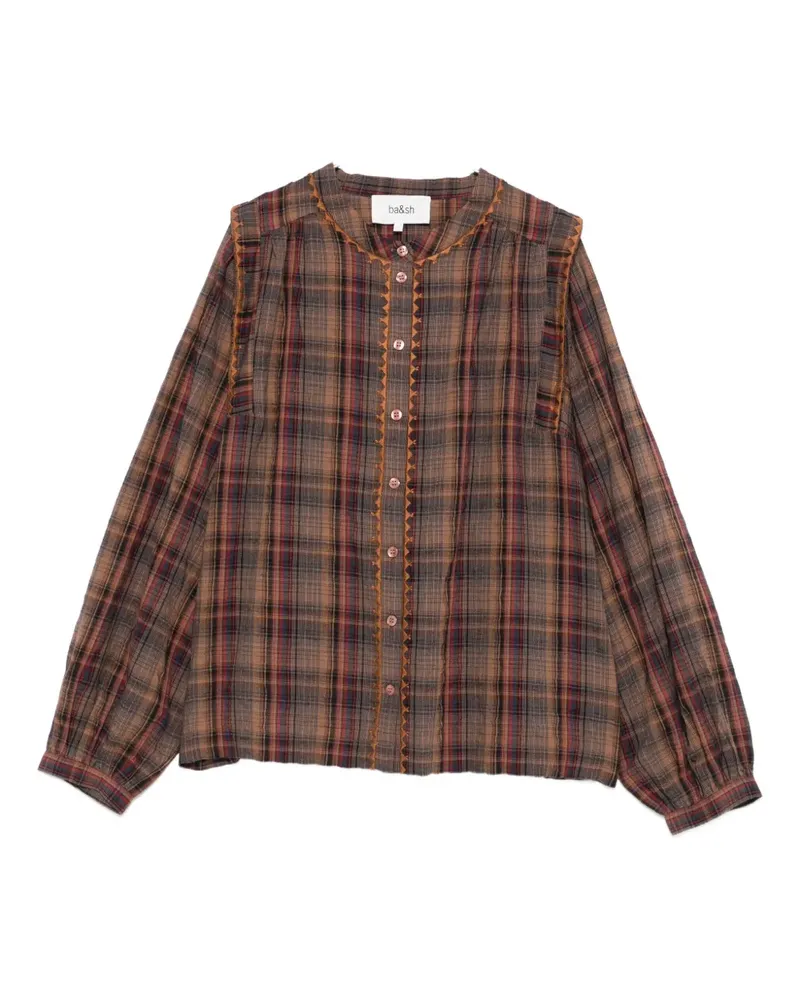 ba&sh Kariertes Shea Hemd - Braun Braun