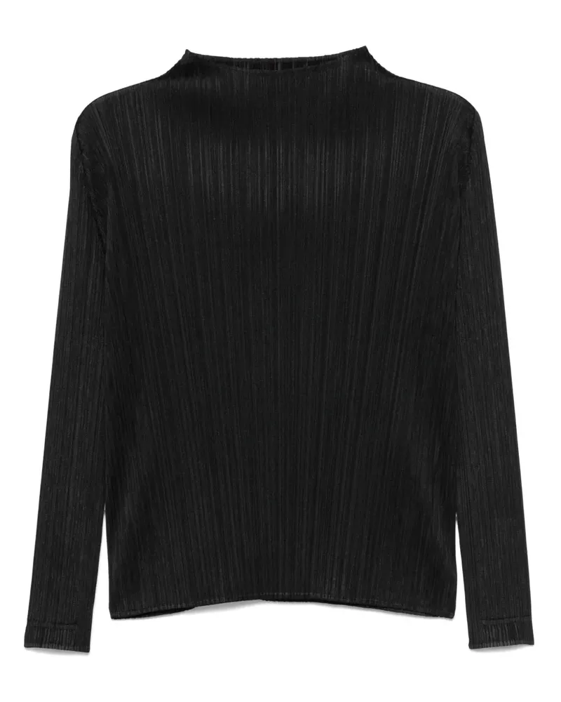 Issey Miyake Monthly Colors: February Bluse - Schwarz Schwarz