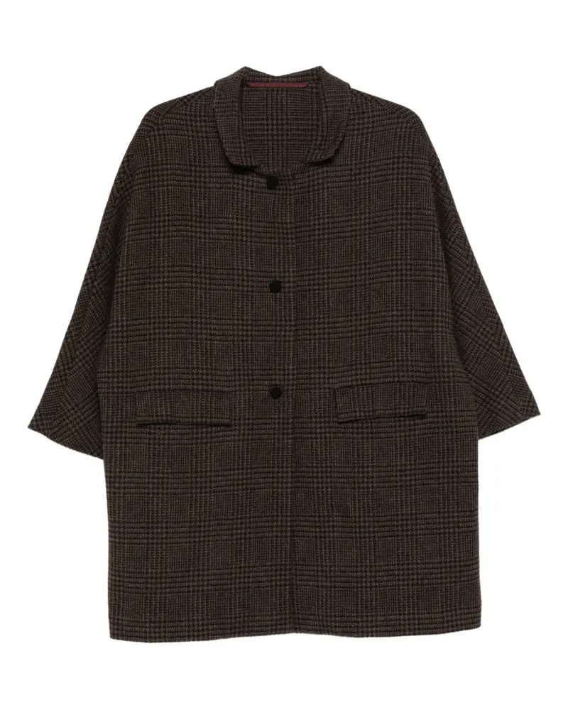 Daniela Gregis Karierter Mantel - Braun Braun