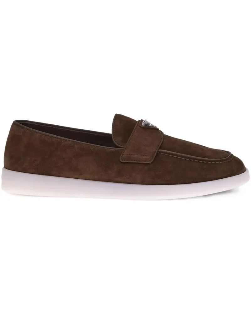Prada Loafer aus Wildleder - Braun Braun