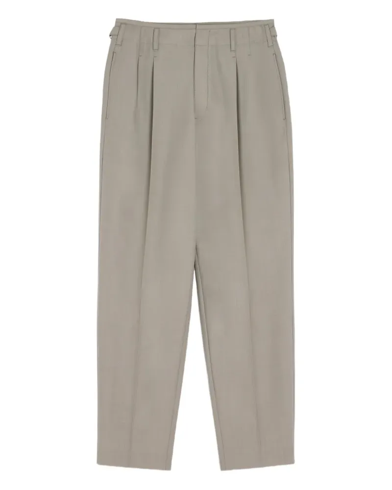 Christophe Lemaire Plissierte Hose mit seitlicher Verstellung - Grau Grau