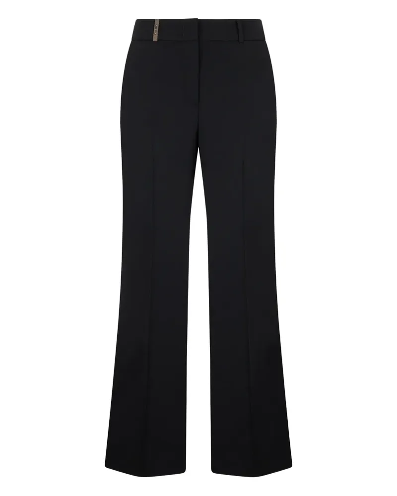 Peserico Ausgestellte Hose - Schwarz Schwarz