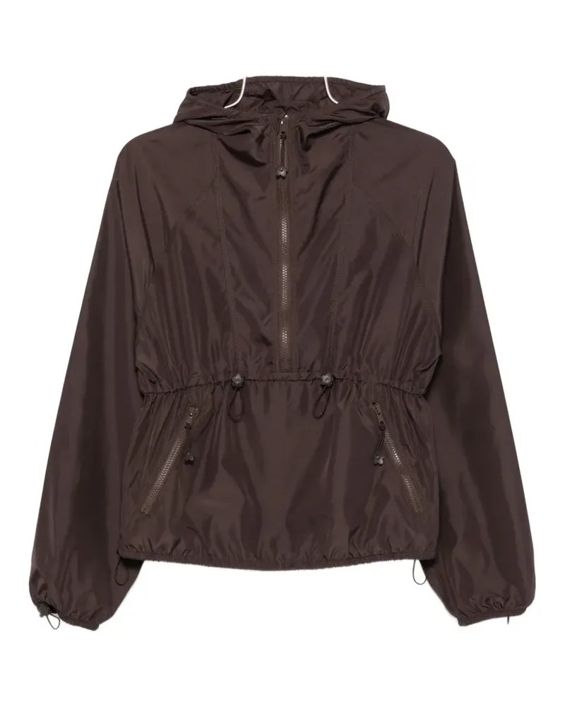 Cecilie Bahnsen hooded drawstring jacket - Braun Braun
