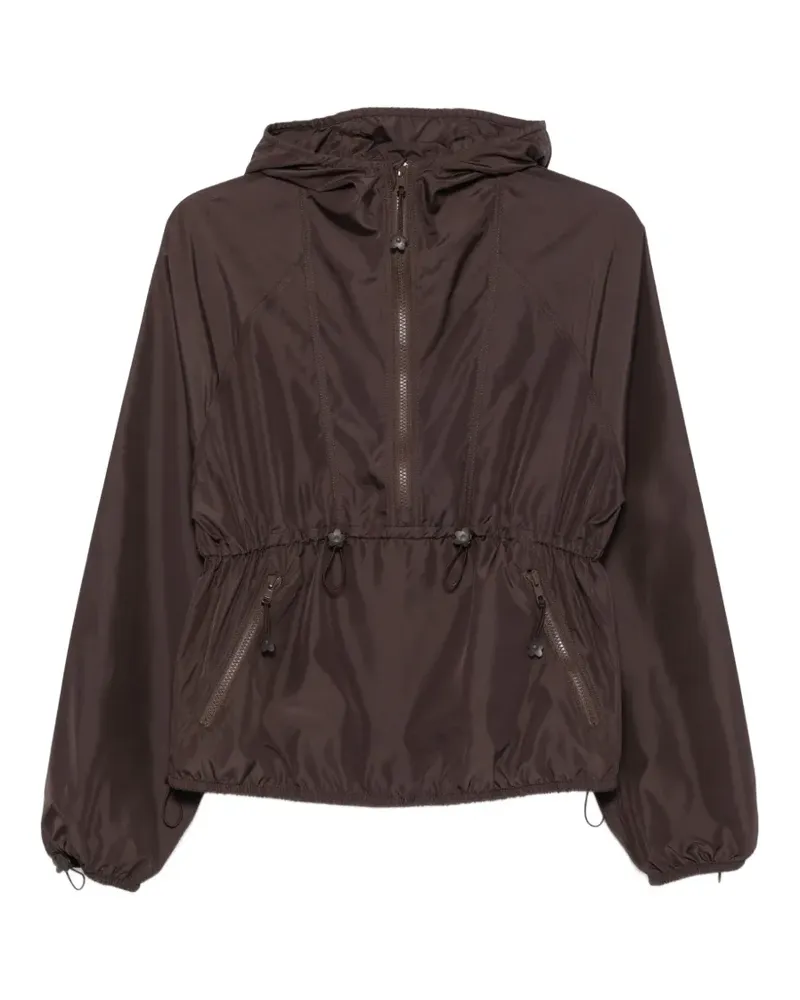 Cecilie Bahnsen hooded drawstring jacket - Braun Braun