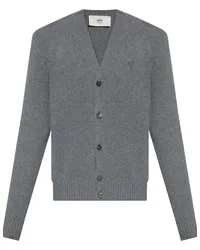 AMI Paris Ami de Coeur Cardigan Grau