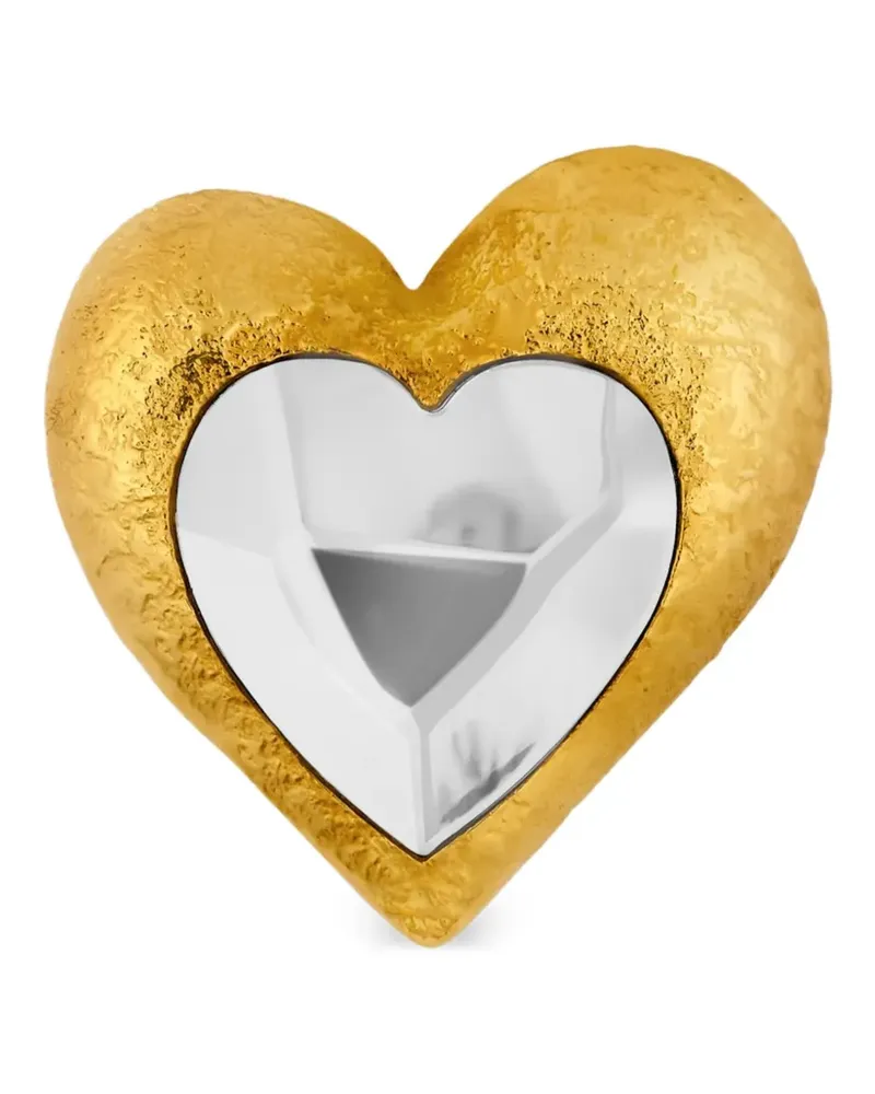 Oscar de la Renta Herz-Brosche - Gold Gold