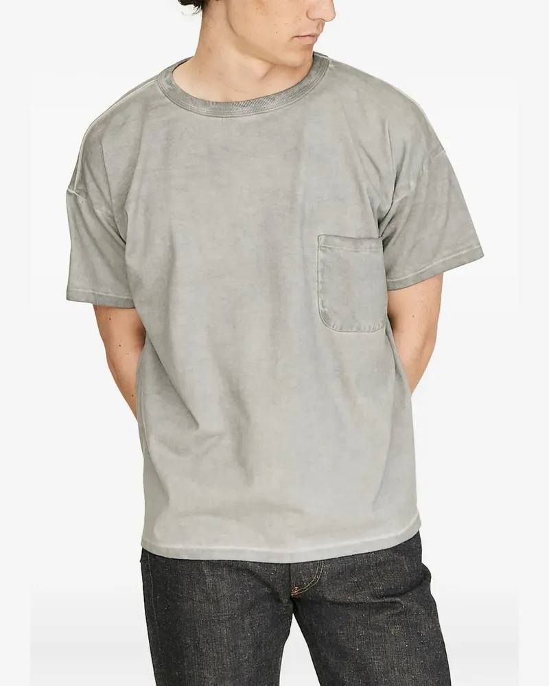Taiga Takahashi T-Shirt mit Batikmuster - Grau Grau