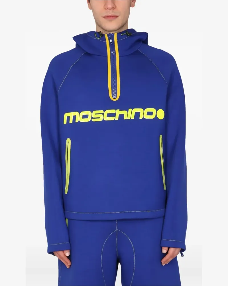 Moschino Hoodie mit Logo-Print - Blau Blau