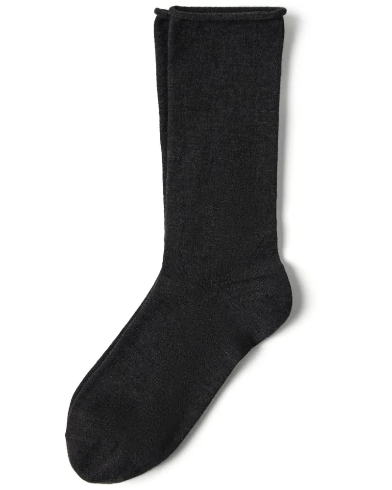 Brunello Cucinelli Halblange Socken - Schwarz Schwarz