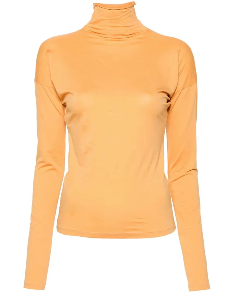 Christophe Lemaire Pullover mit Stehkragen Orange