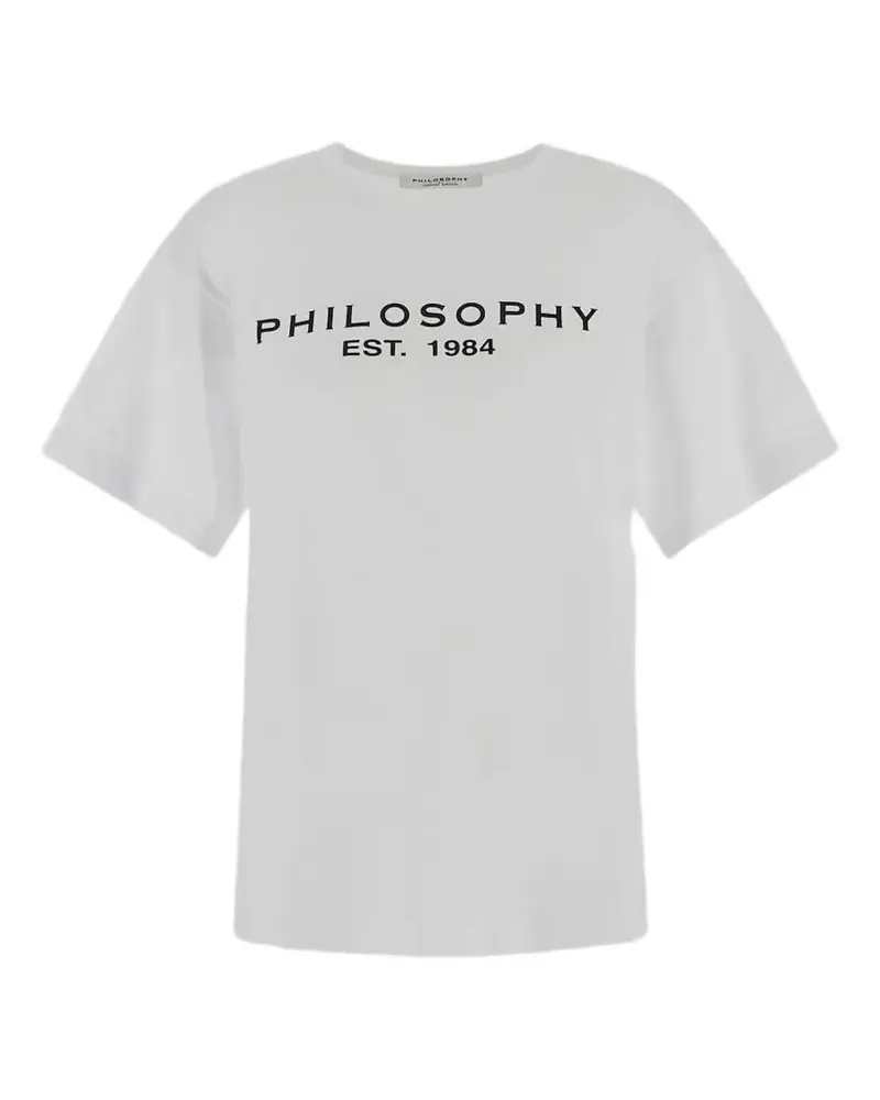 Philosophy Di Lorenzo Serafini T-Shirt mit Logo-Print - Weiß Weiß