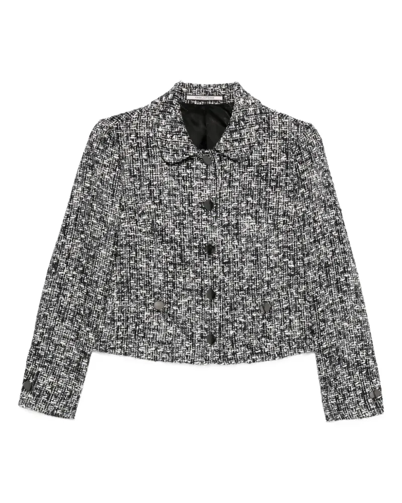 Tagliatore Idelle Cropped-Jacke aus Tweed - Schwarz Schwarz