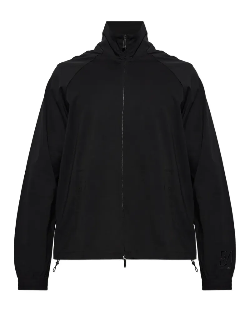 Emporio Armani Cardigan mit Logo-Stickerei - Schwarz Schwarz