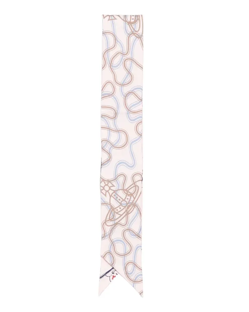 Vivienne Westwood printed scarf - Rosa Rosa