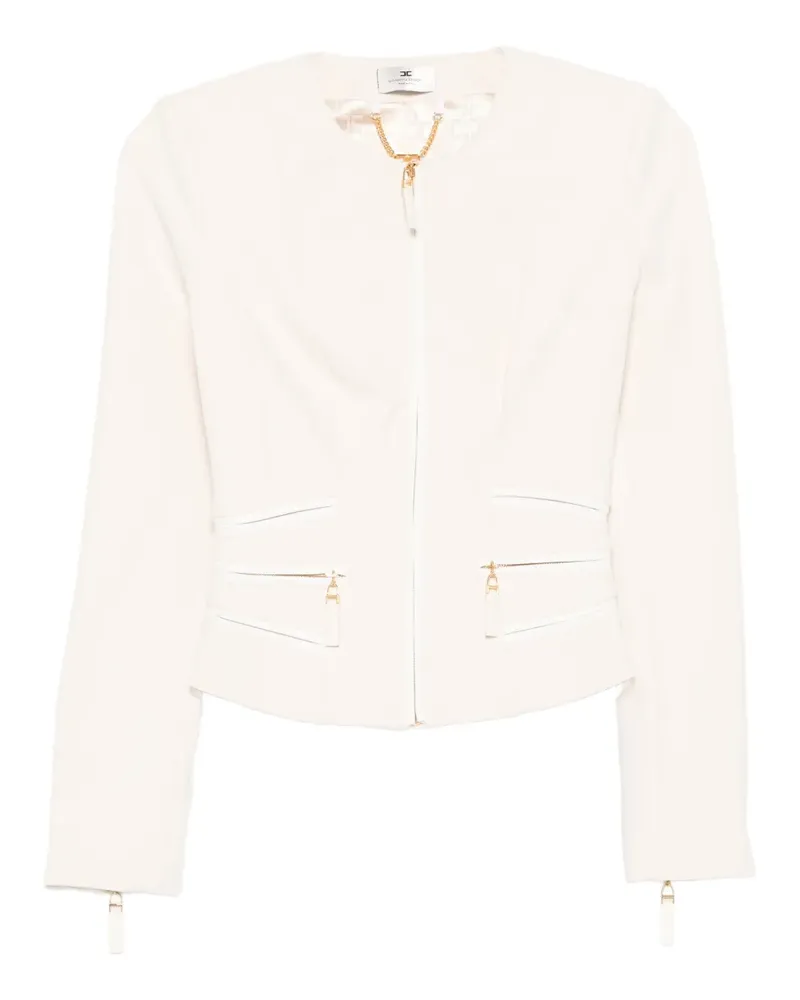 Elisabetta Franchi Jacke mit Kettendetail - Nude Nude