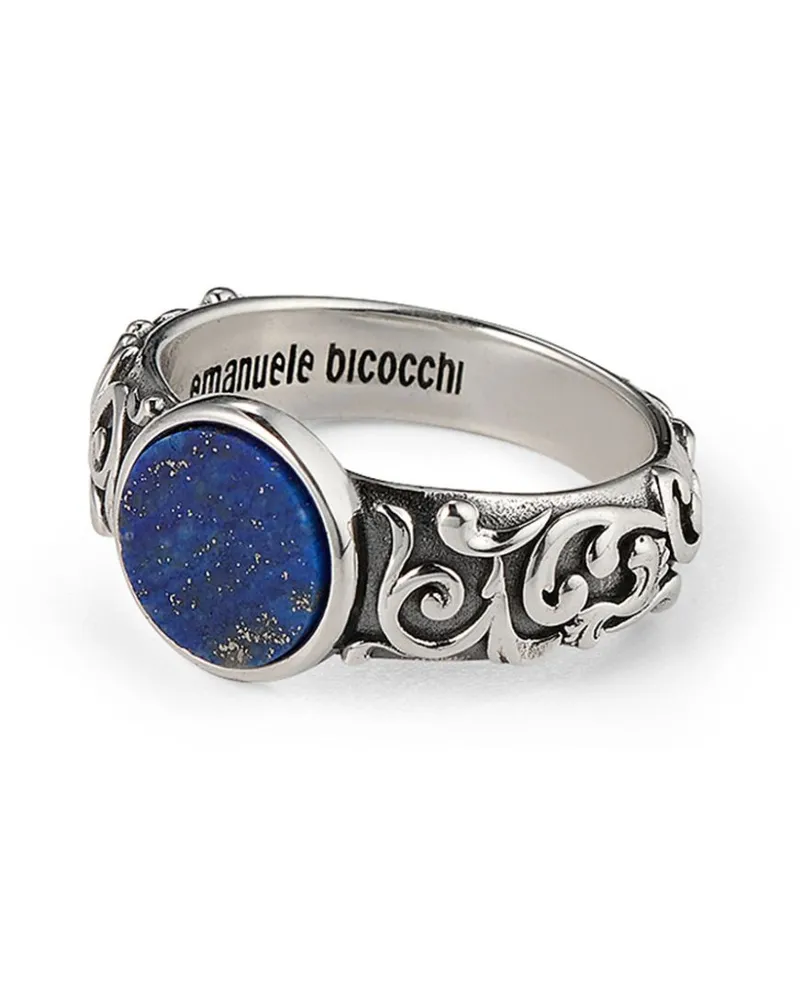 Emanuele Bicocchi Arabesque Ring mit Malachit - Silber Silber