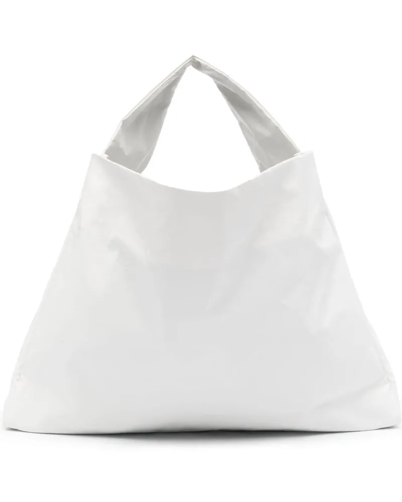 KASSL Handtasche aus Faux-Leder Weiß