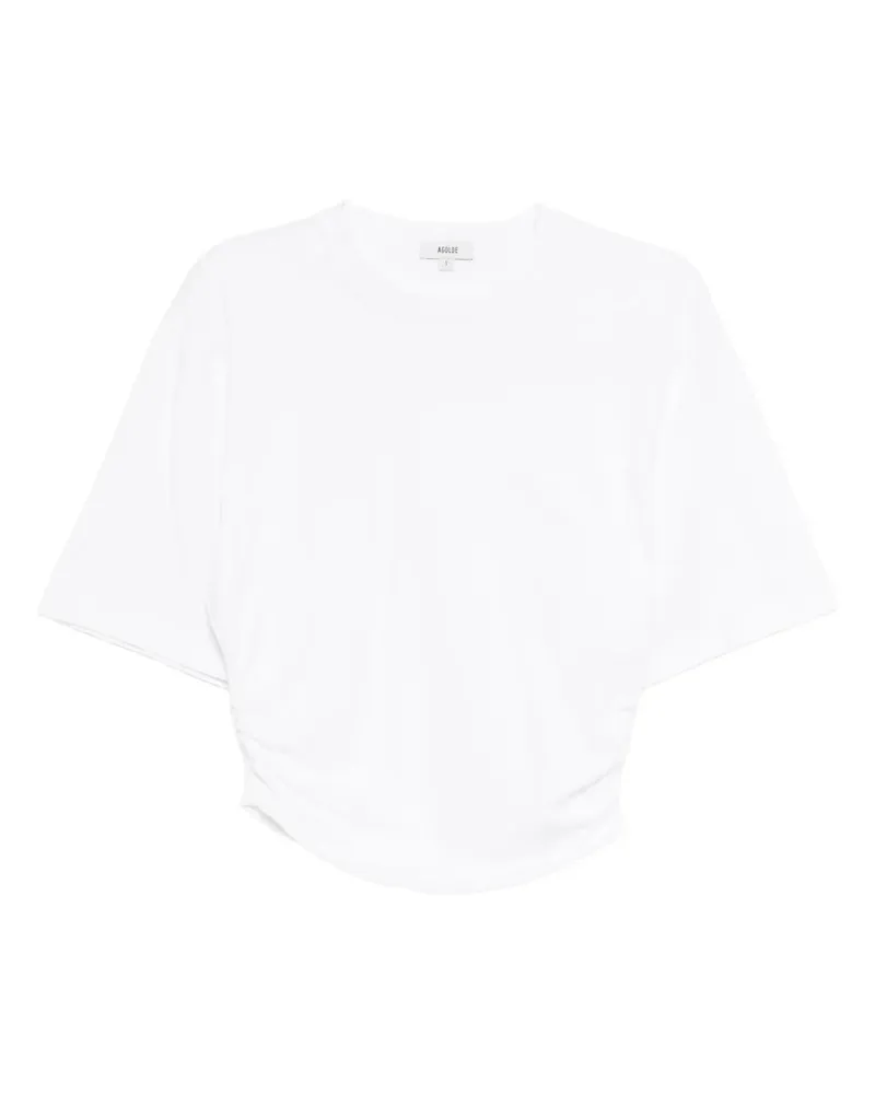 AGOLDE Shari T-Shirt - Weiß Weiß