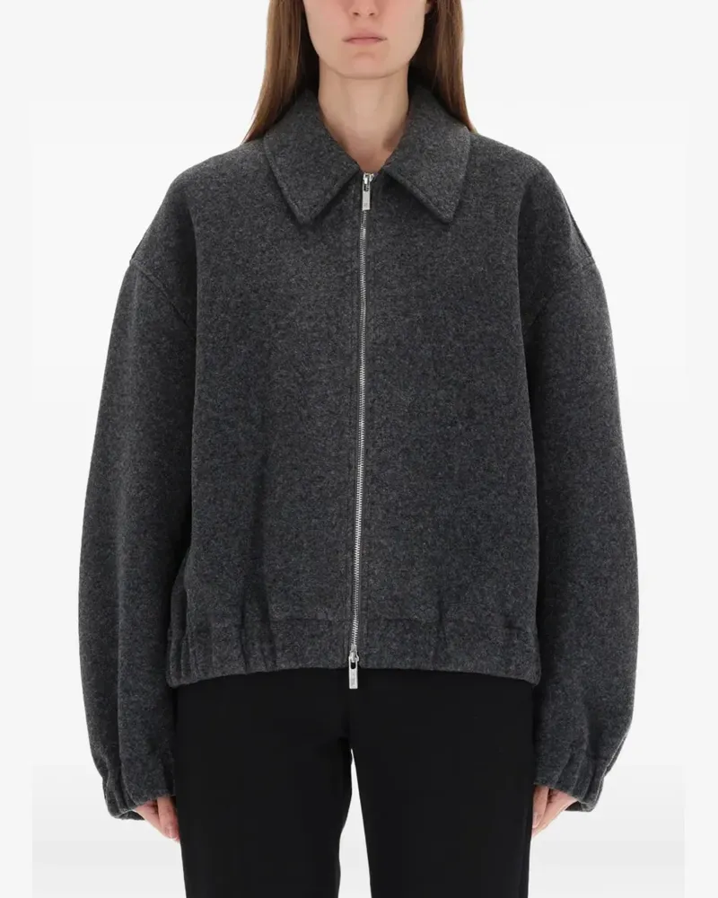 Helmut Lang zip-up oversizzed jacket - Grau Grau