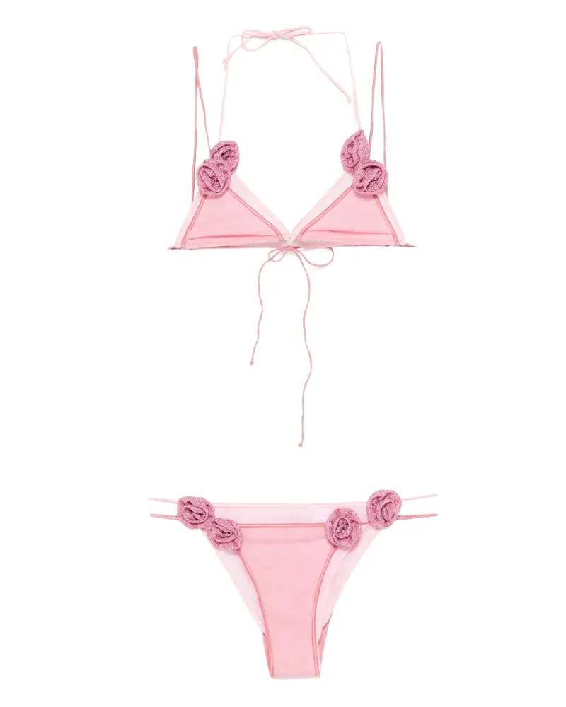 Oséree mesh two-piece bikini - Rosa Rosa