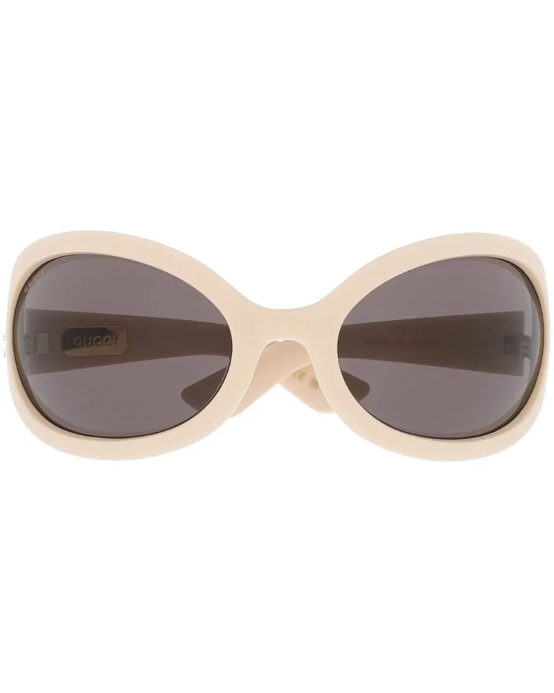 Gucci Oversized-Sonnenbrille - Nude Nude