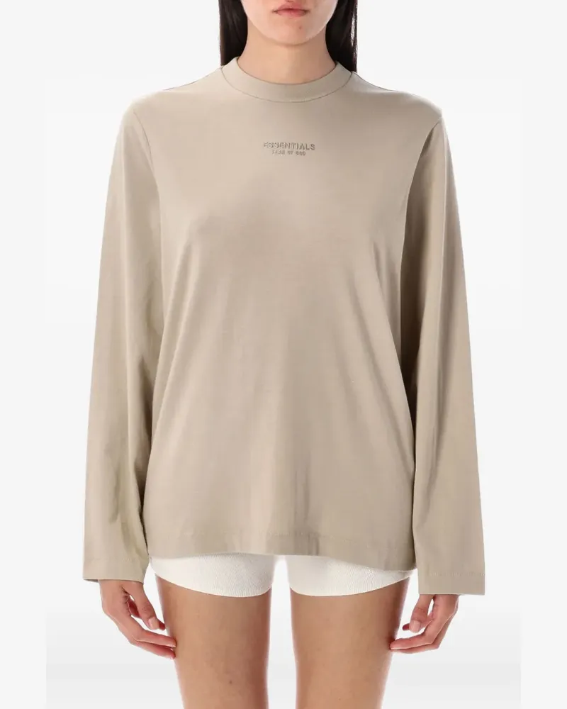 Fear of God Langarmshirt mit Logo-Print - Nude Nude