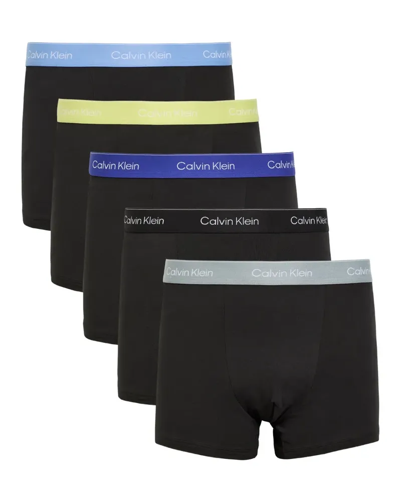 Calvin Klein logo-waistband boxer briefs set of 5 - Schwarz Schwarz