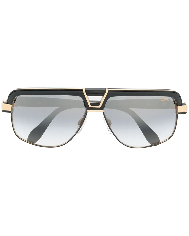 CAZAL Sonnenbrille mit geometrischem Gestell - Schwarz Schwarz