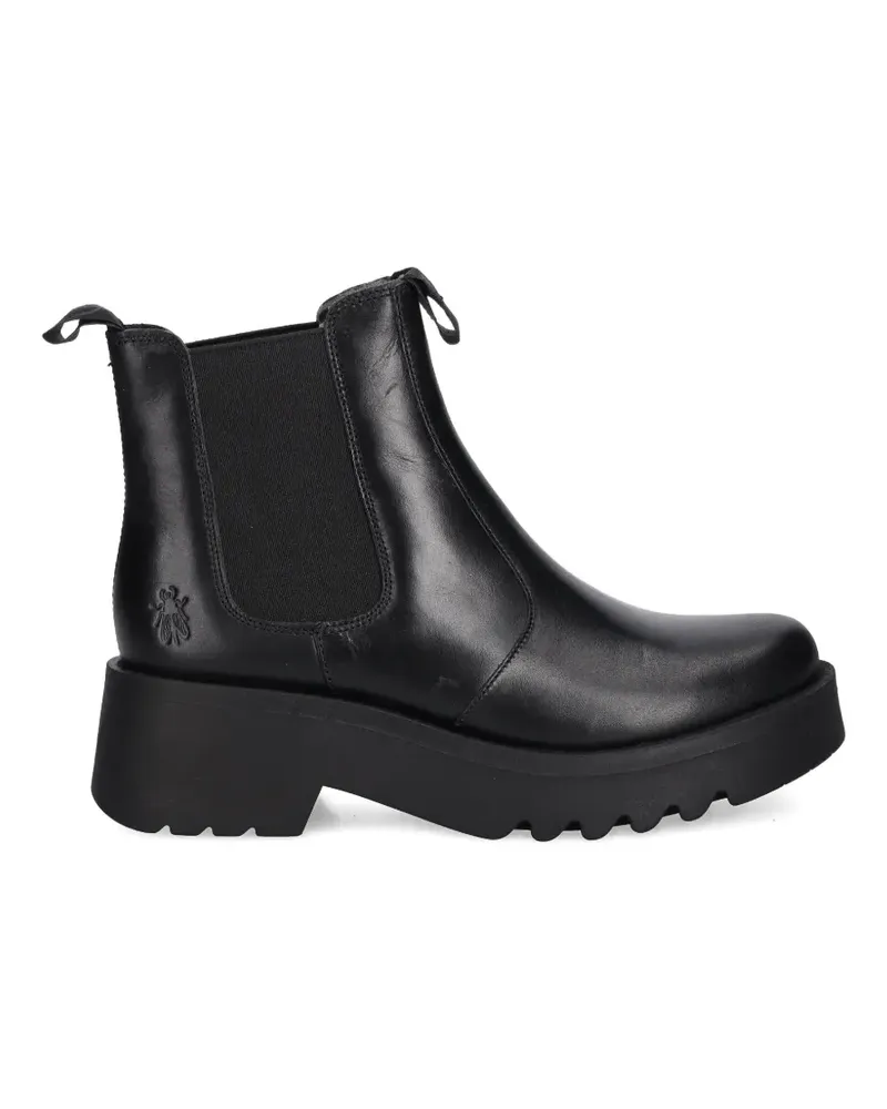 Fly London platform chelsea boots - Schwarz Schwarz