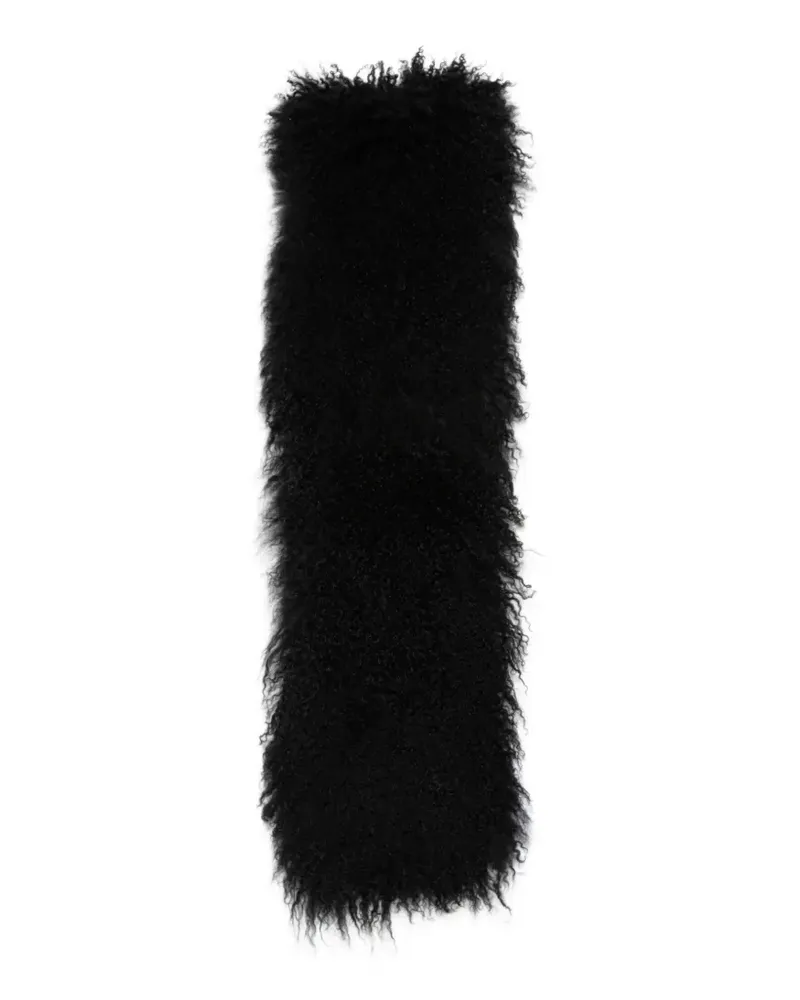 De La Vali Zeraphine Mongolian fur scarf - Schwarz Schwarz