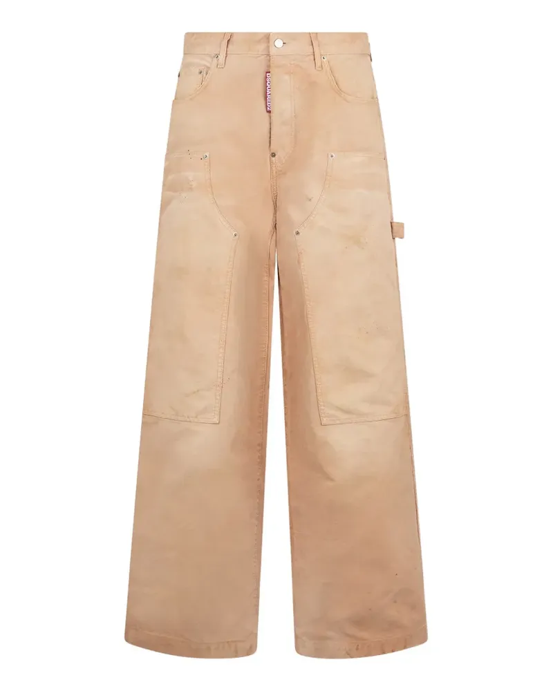 Dsquared2 garment dyed baggy carpenter jeans jeans - Nude Nude