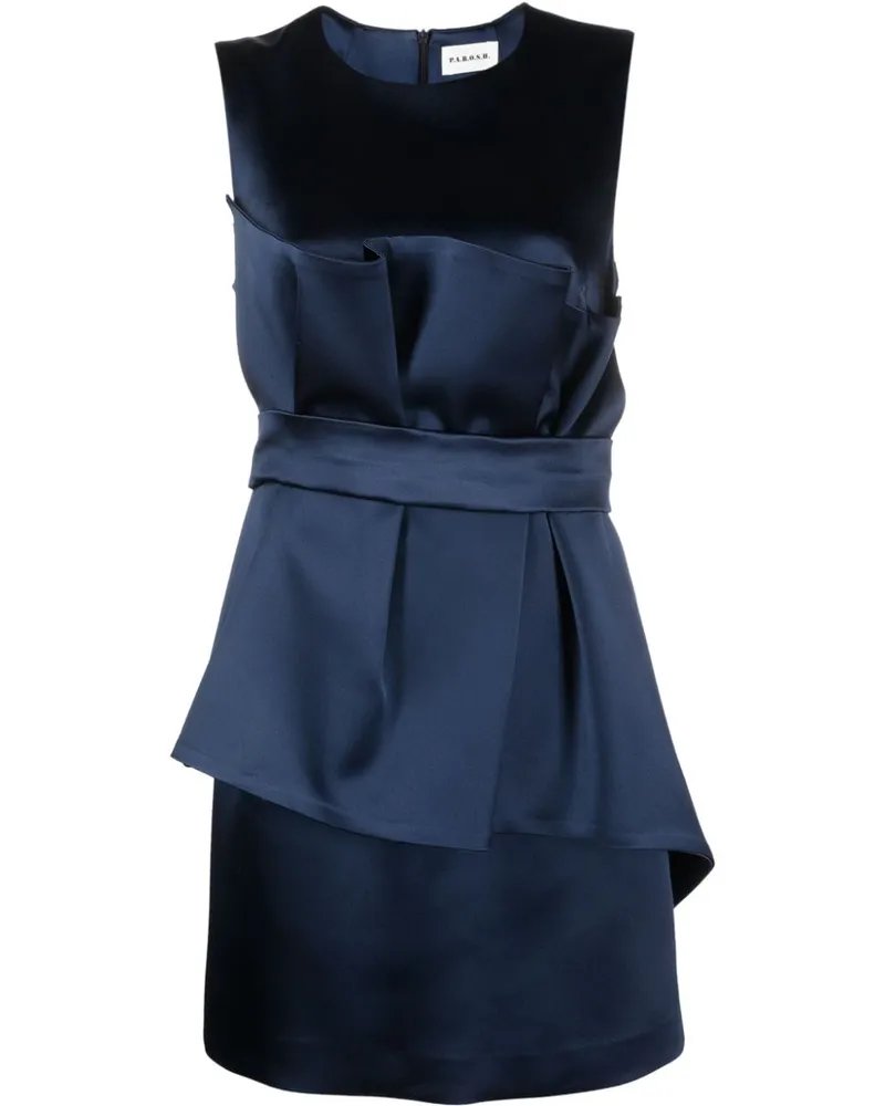 P.A.R.O.S.H. P.A.R.O H. Minikleid aus Satin - Blau Blau