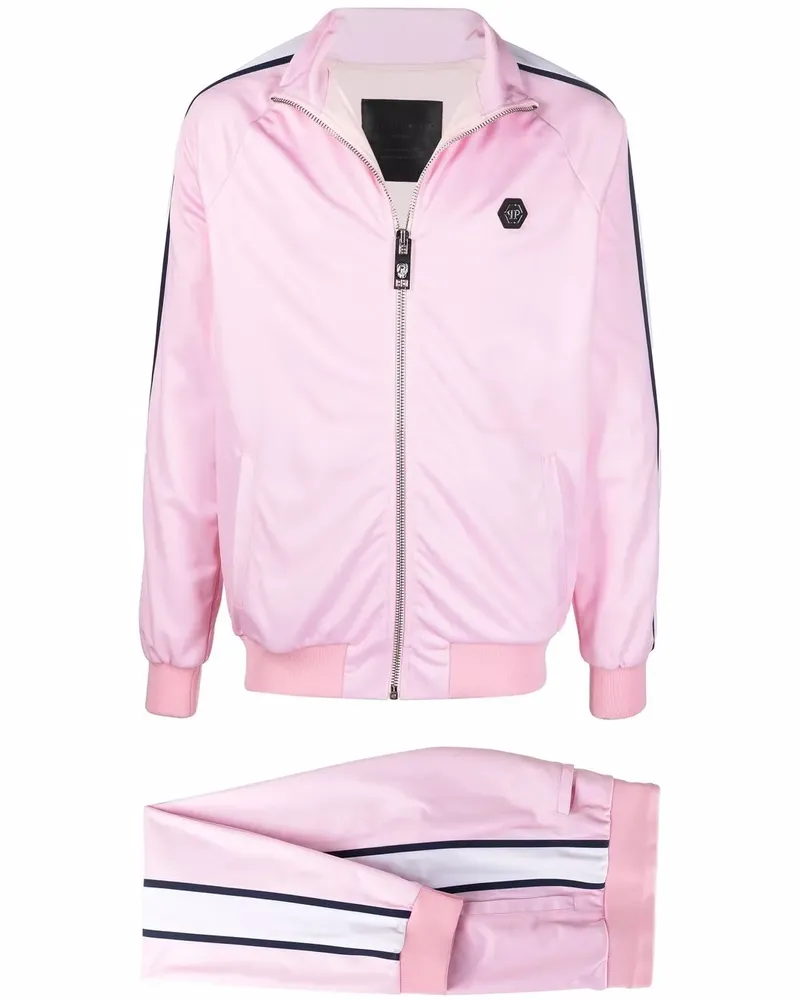 Philipp Plein Skull and Plein Jogginganzug - Rosa Rosa