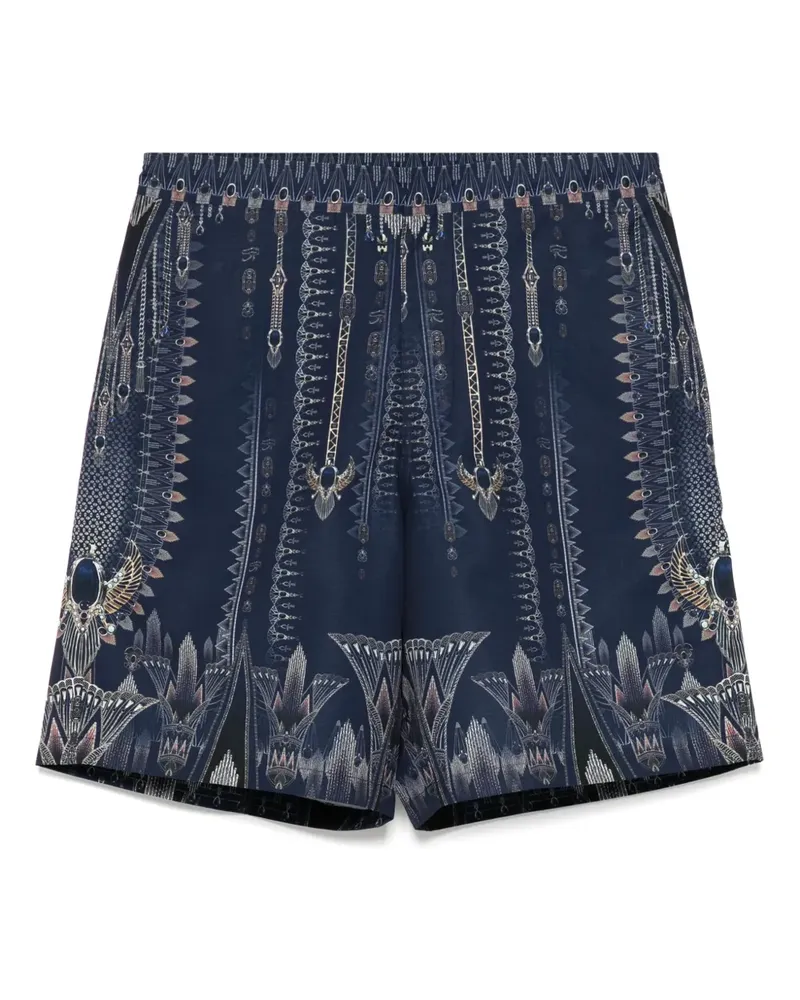 Camilla Mittellange Joggingshorts - Blau Blau