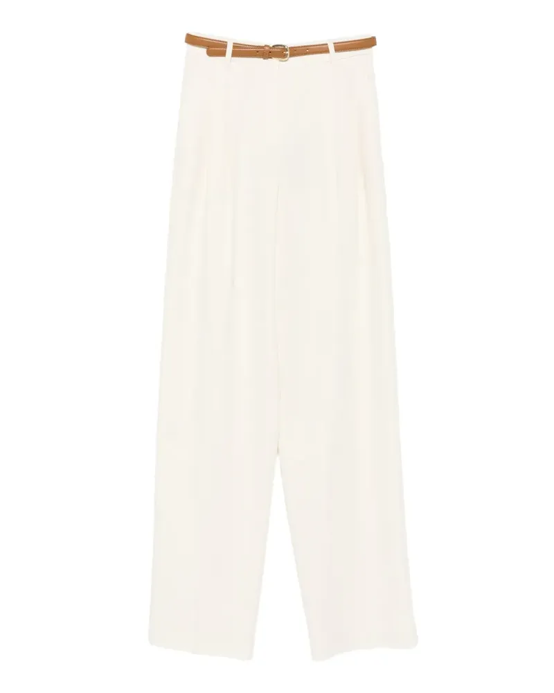 Max Mara Adunco pleated pressed-crease trousers - Nude Nude