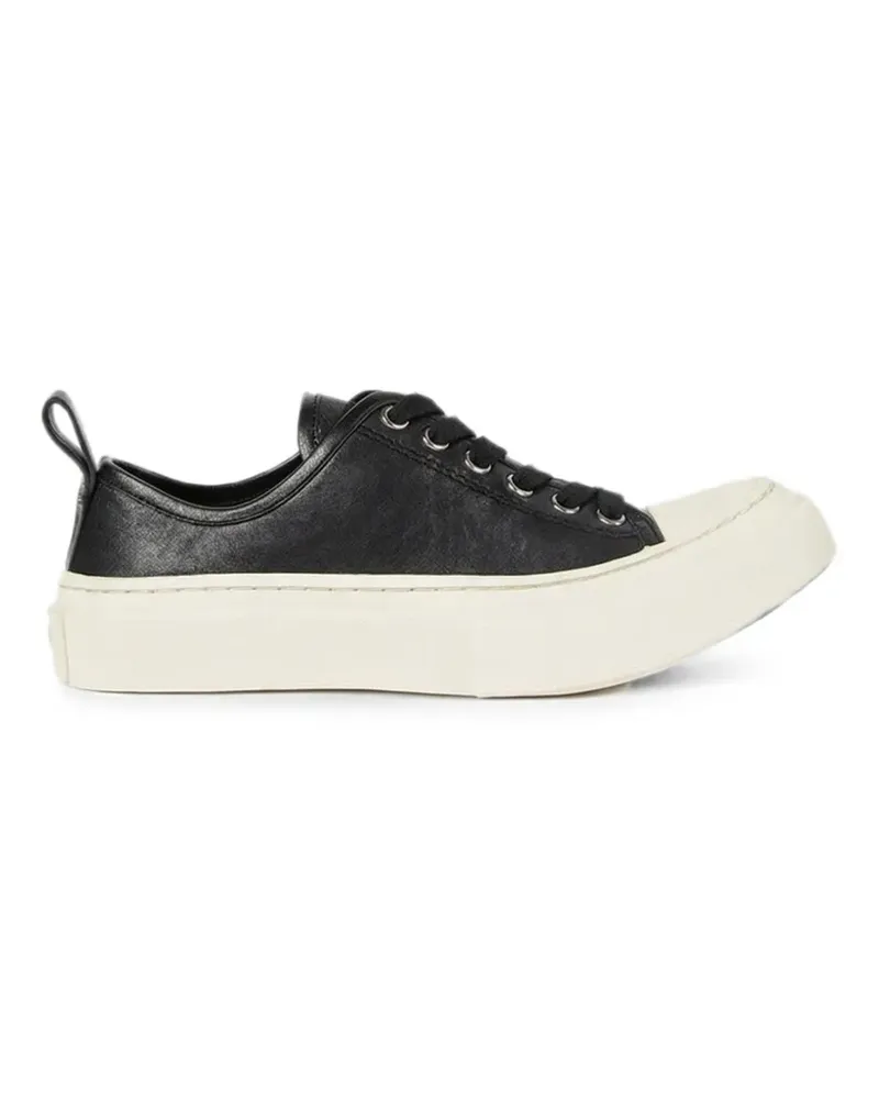 Ann Demeulemeester Sneakers aus gekörntem Leder - Schwarz Schwarz