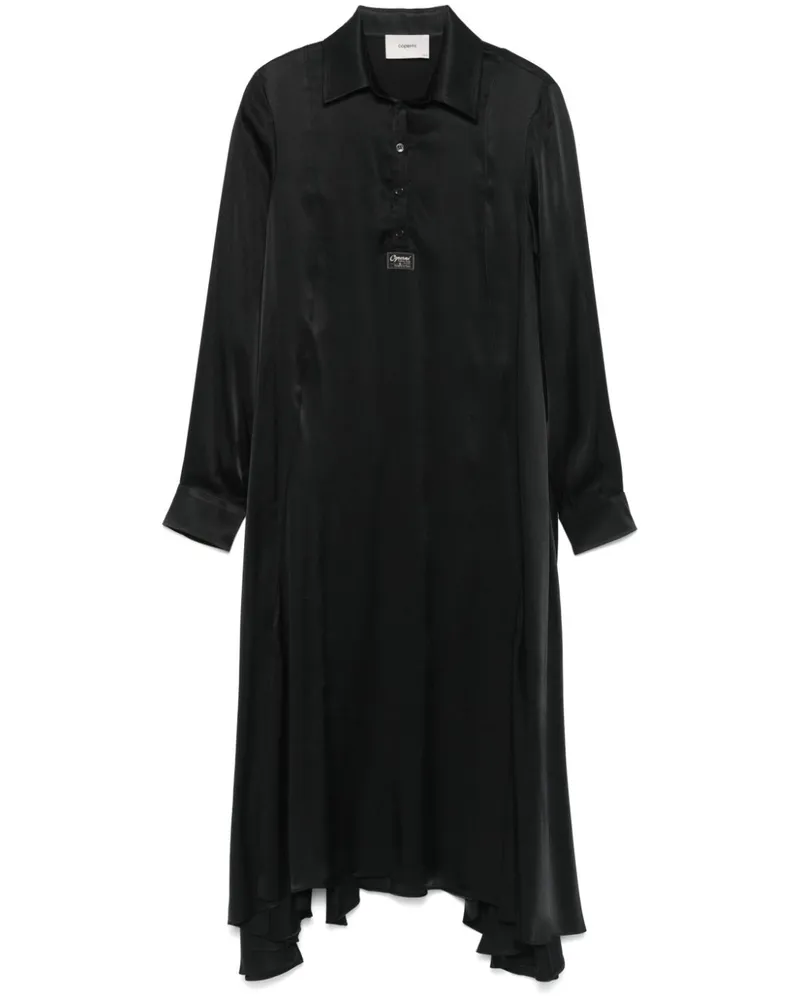 COPERNI Midikleid aus Satin - Schwarz Schwarz