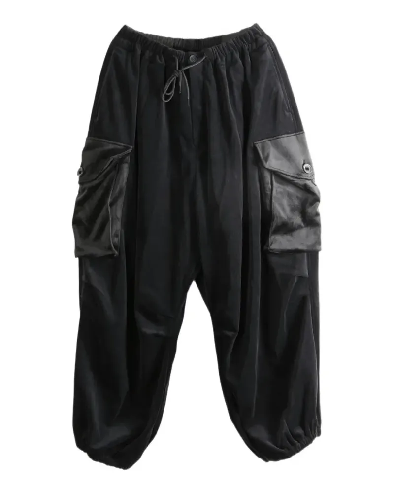 Y-3 drawstring cargo pants - Schwarz Schwarz