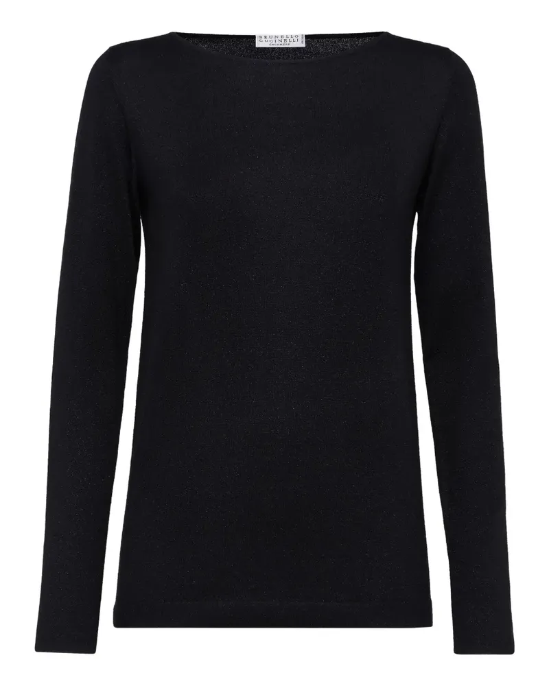 Brunello Cucinelli Pullover mit rundem Ausschnitt - Schwarz Schwarz