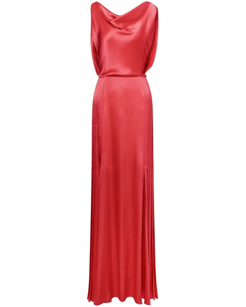 Alberta Ferretti Kleid mit Faltendetail - Rot Rot