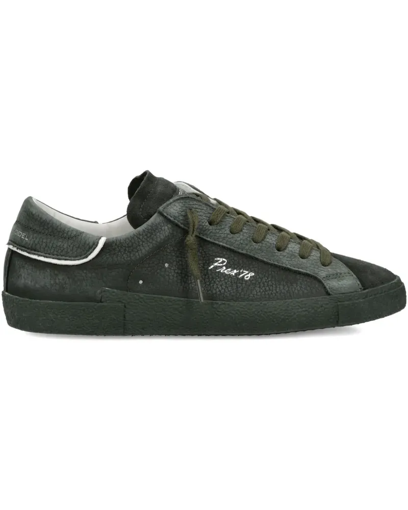Philippe Model Sneakers mit Wildledereinsätzen - Grün Grün