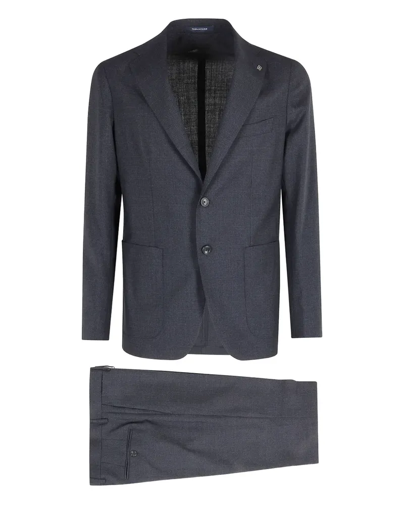 Tagliatore Zweiteiliger Anzug mit fallendem Revers - Blau Blau