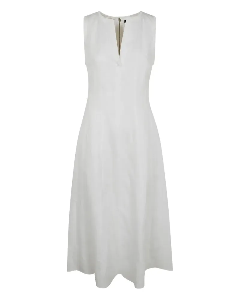Seventy Midikleid mit V-Ausschnitt - Weiß Weiß