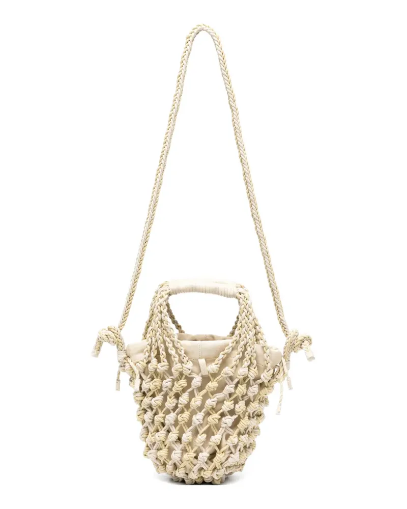 ALYSI knot-detail bucket bag - Nude Nude