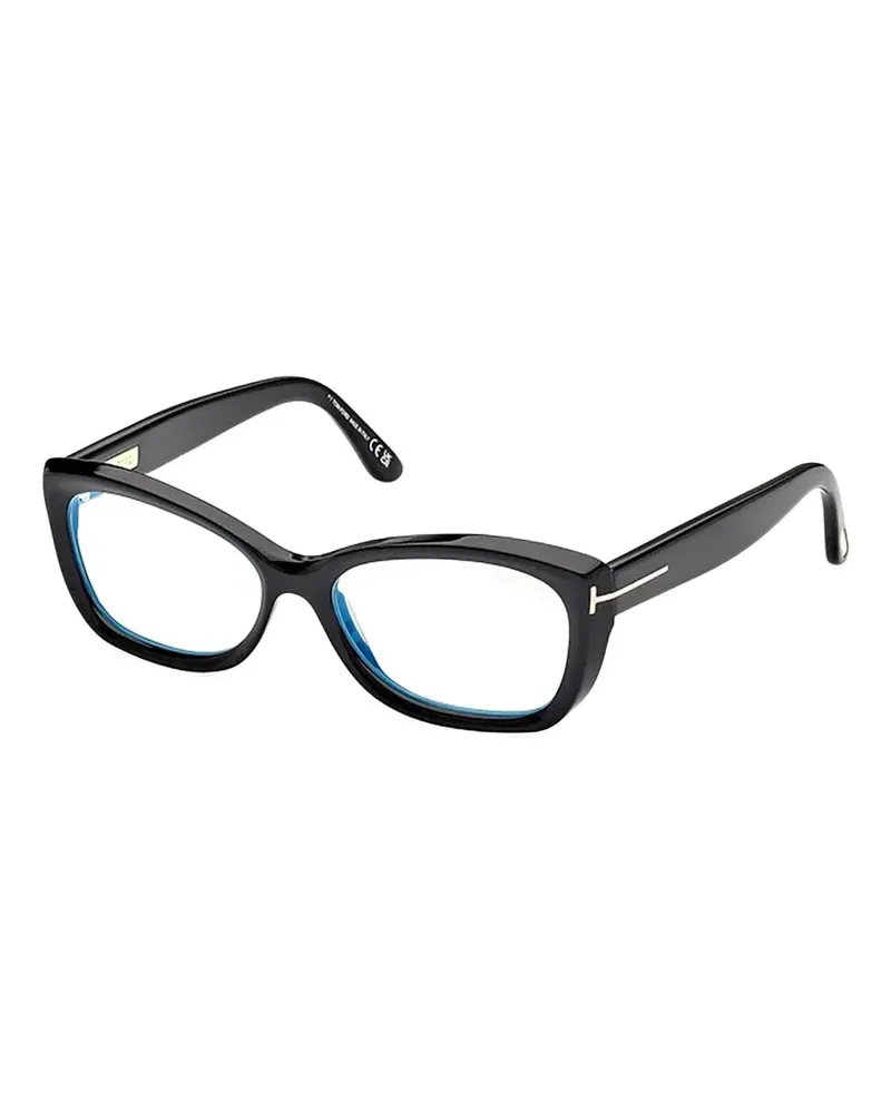 Tom Ford Brille im Cat-Eye-Design - Schwarz Schwarz