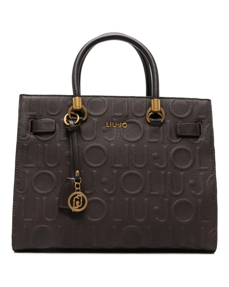 Liu Jo logo-embossed tote bag - Braun Braun