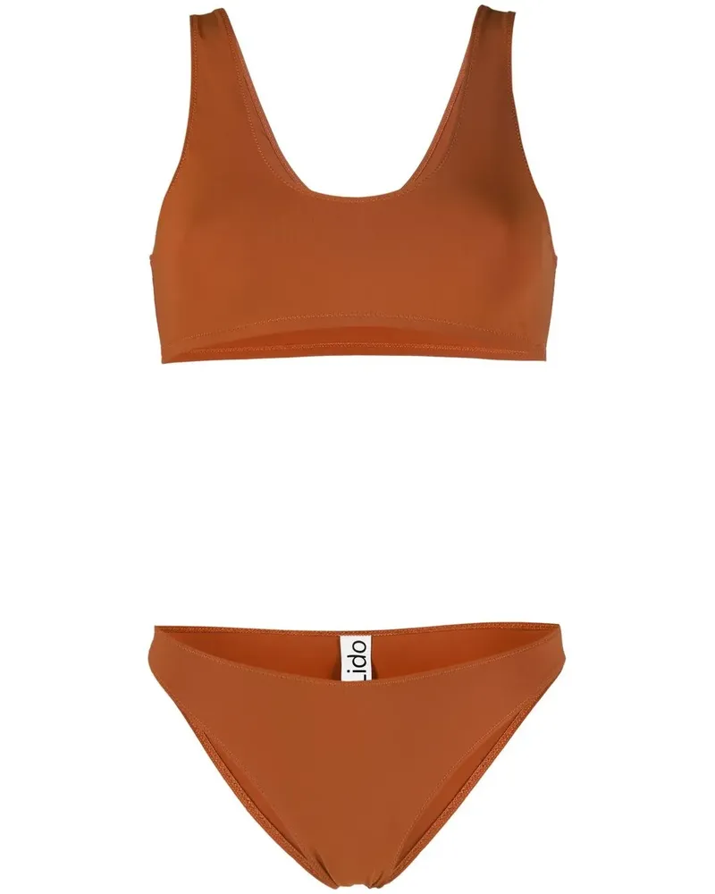 LIDO Klassischer Bikini - Braun Braun