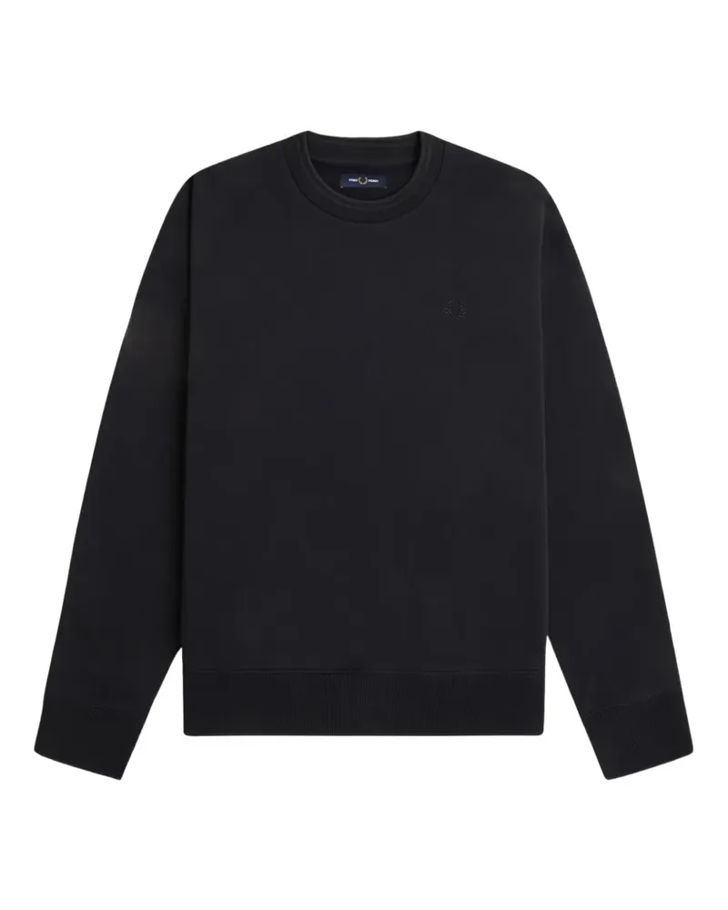 Fred Perry embroidered-logo sweatshirt - Schwarz Schwarz